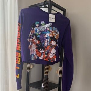 Purple Dragon Ball Z Graphic Crop Top - Women